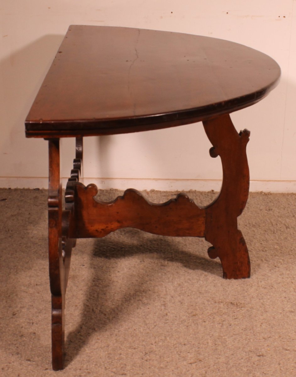 console italienne époque renaissance circa 1600 en noyer-photo-4