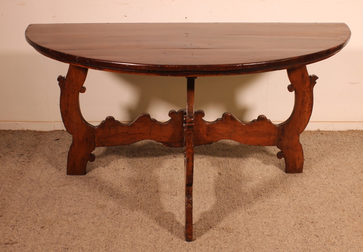 console italienne époque renaissance circa 1600 en noyer