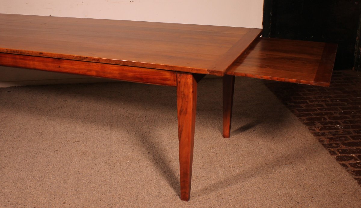 Table De Réfectoire Du 19° Siècle En Cerisier 3m00 sur 1m00-photo-4