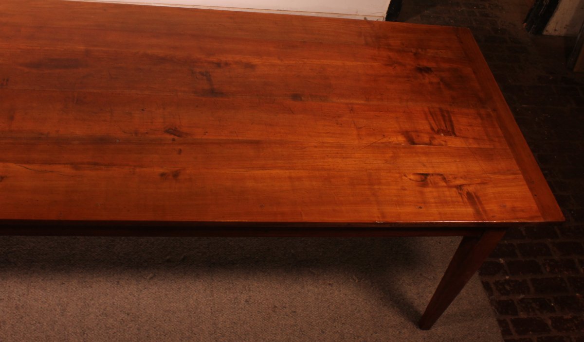 Table De Réfectoire Du 19° Siècle En Cerisier 3m00 sur 1m00-photo-6