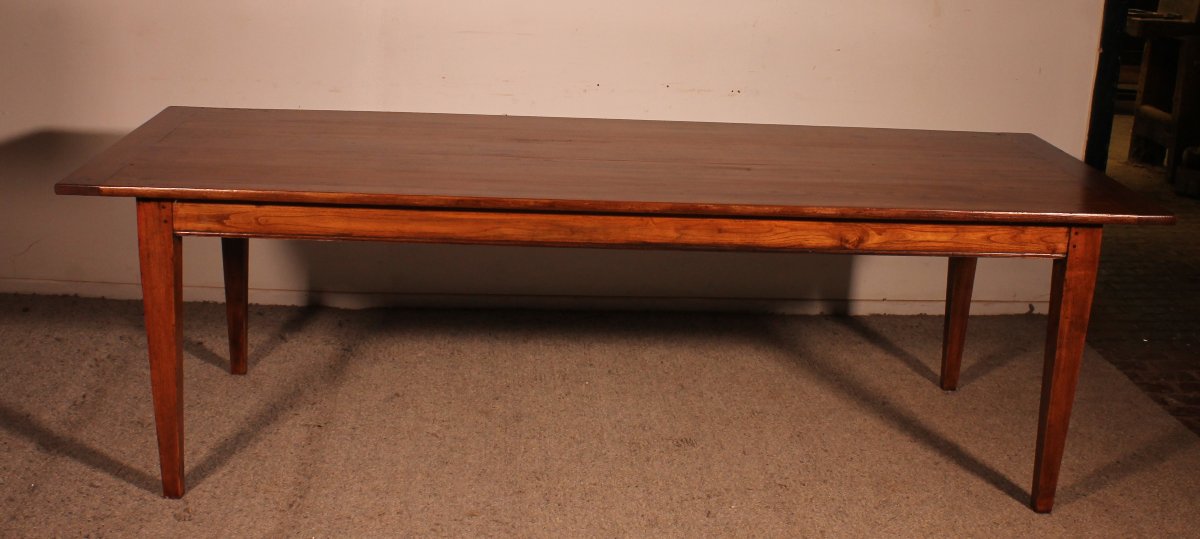 19th Century Oak Farmhouse Table -photo-4