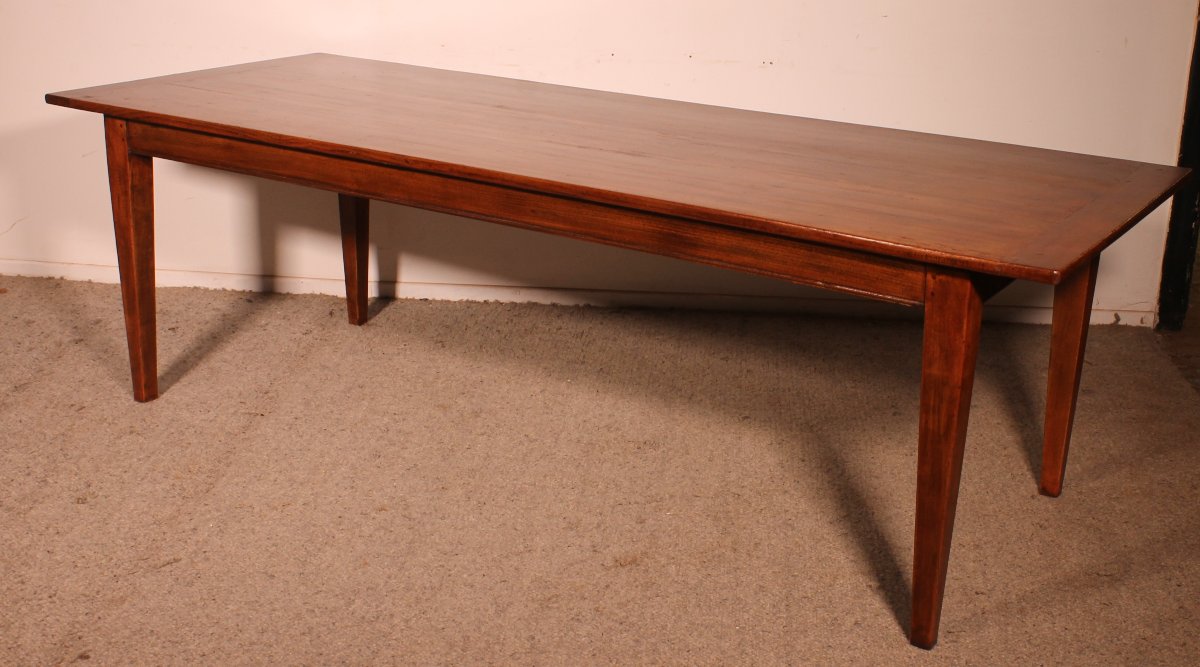 19th Century Oak Farmhouse Table -photo-4