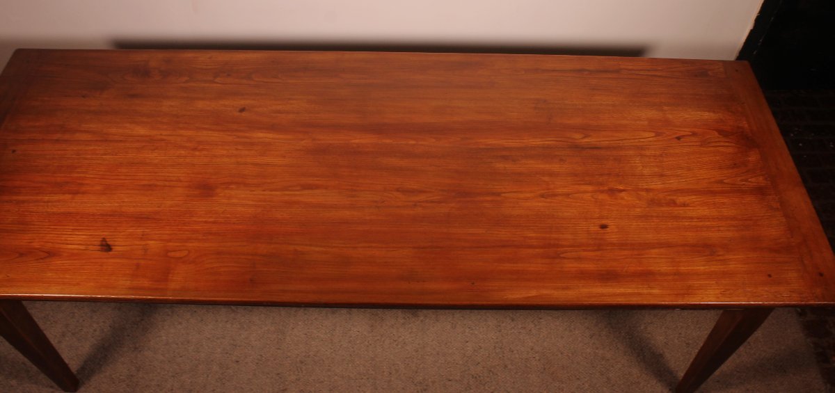 19th Century Oak Farmhouse Table -photo-6