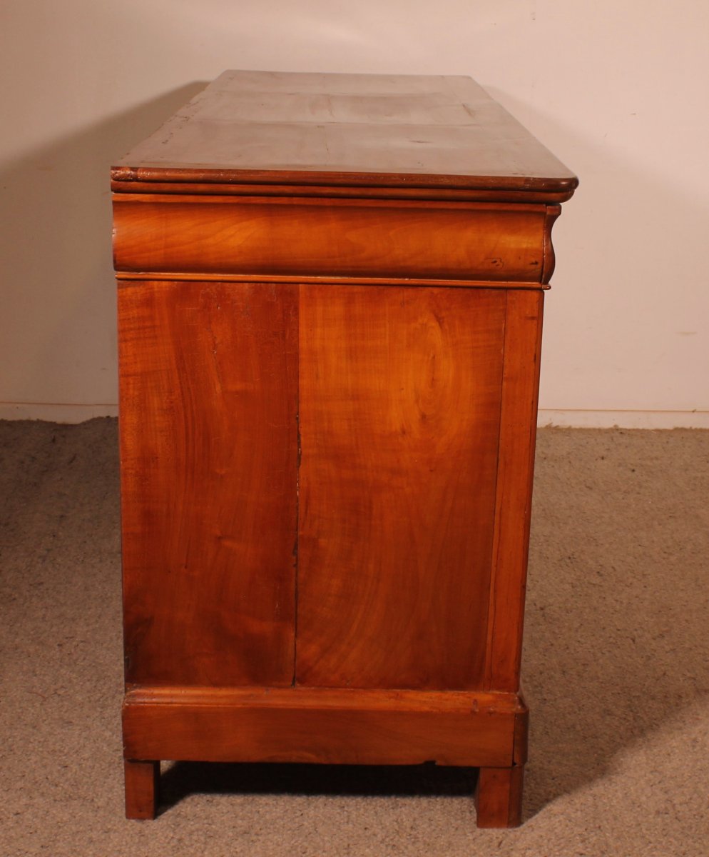 Cherry Wood Sideboard/buffet With Three Doors - 19th Century-photo-4