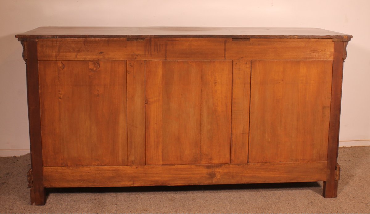 Cherry Wood Sideboard/buffet With Three Doors - 19th Century-photo-5