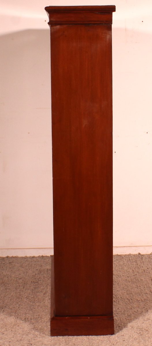 Bibliothèque Ouverte En Acajou et incrustations du  19° Siècle-angleterre-photo-2