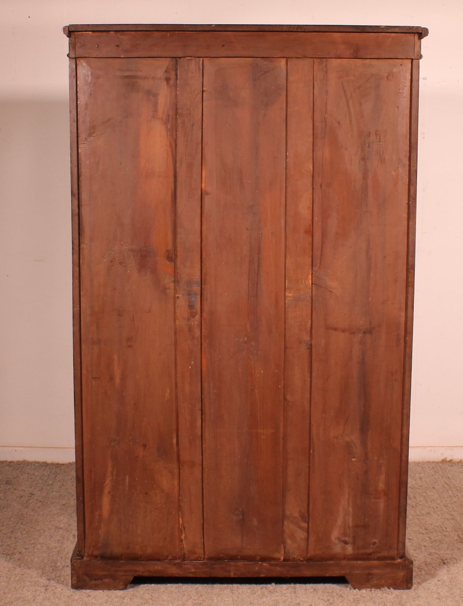 Bibliothèque Ouverte En Acajou et incrustations du  19° Siècle-angleterre-photo-3