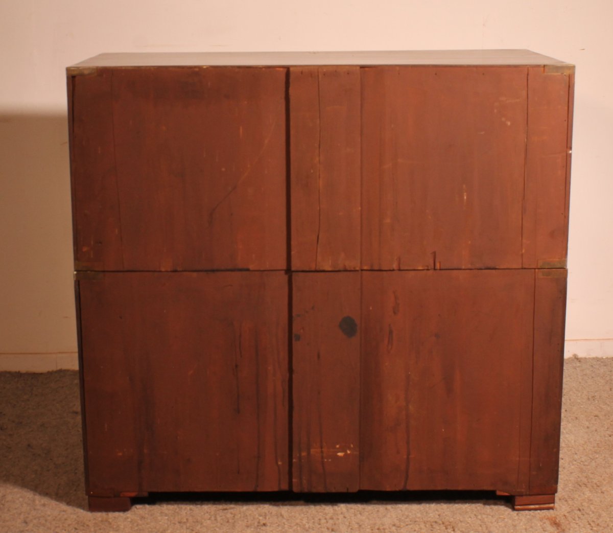 Commode Militaire Ou De Marine En Acajou-19° Siècle-photo-4