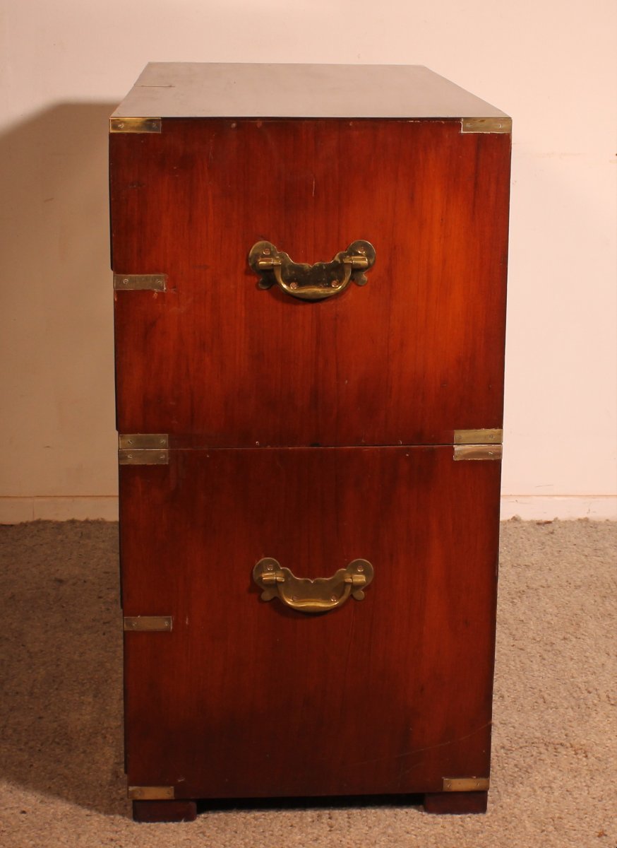 Commode Militaire Ou De Marine En Acajou-19° Siècle-photo-5