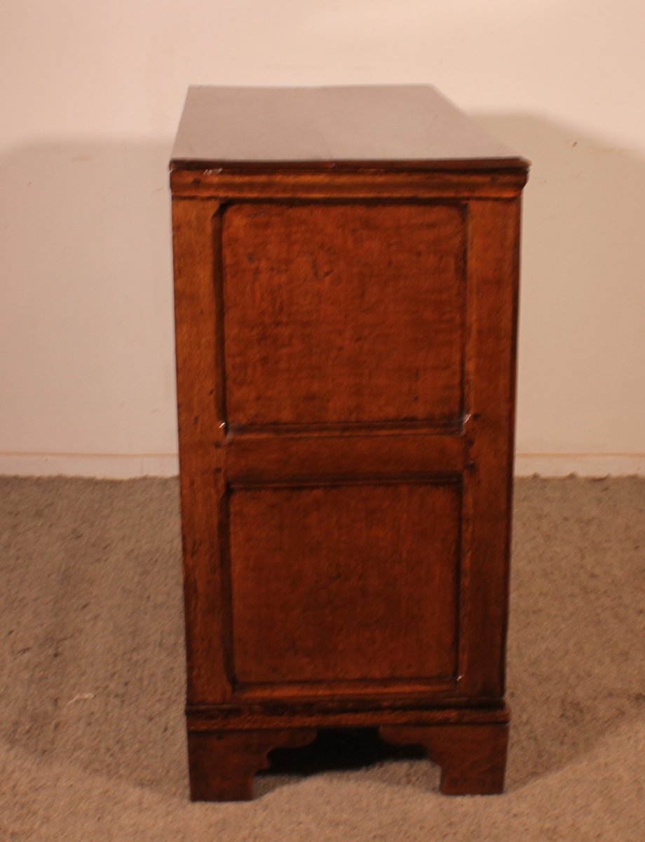 17th Century Oak Chest Of Drawers - England-photo-5