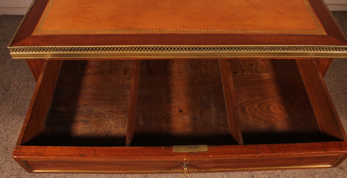 Cabaret Table In Cuban Mahogany, Louis XVI Period -photo-3