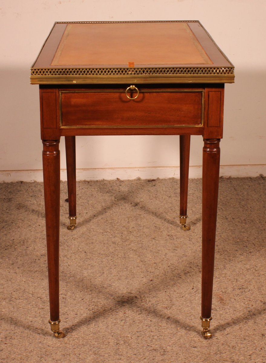 Cabaret Table In Cuban Mahogany, Louis XVI Period -photo-2