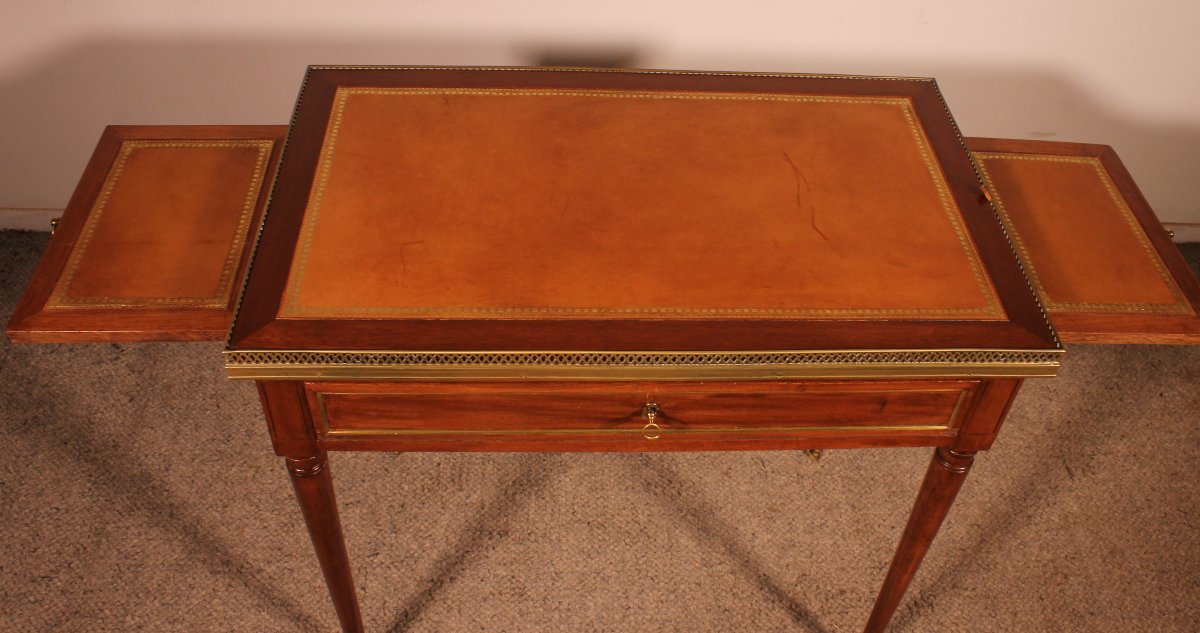 Cabaret Table In Cuban Mahogany, Louis XVI Period -photo-7