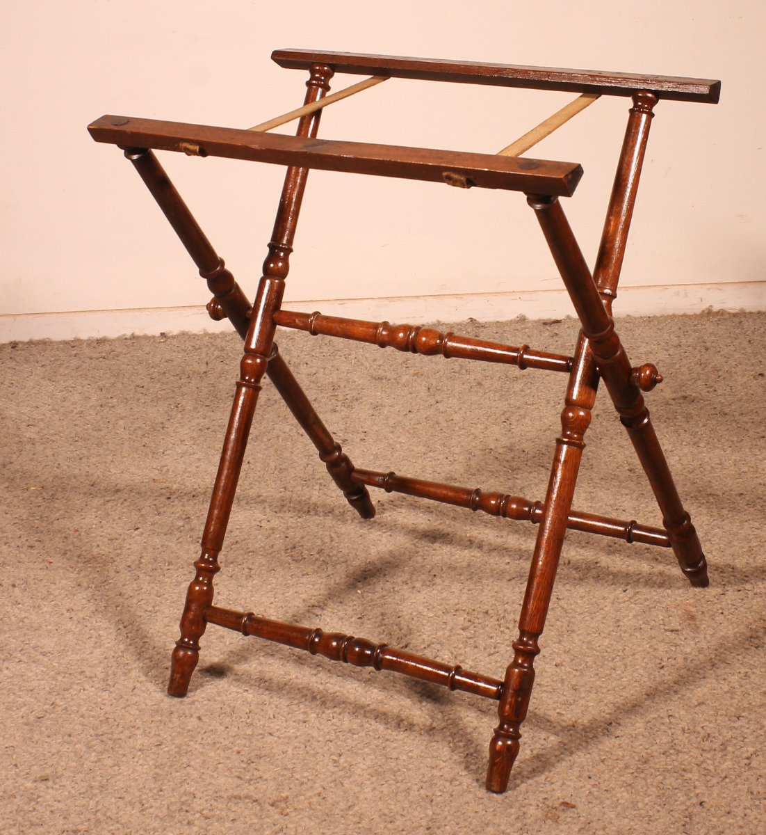 Servante Dit Butler Tray Du 19° Siècle-photo-3