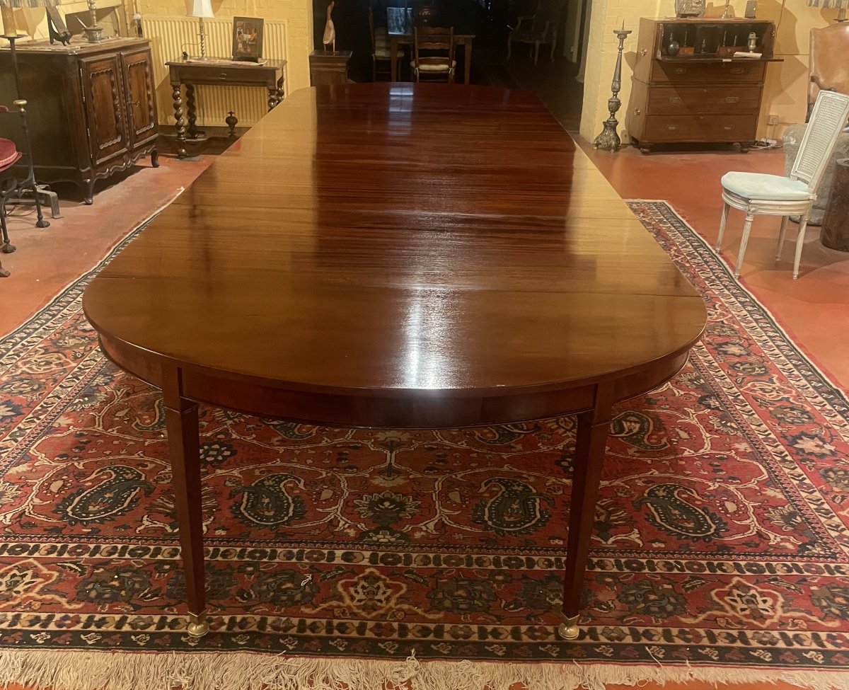 Louis XVI Period Mahogany Dining Table Of 4.6m-photo-2