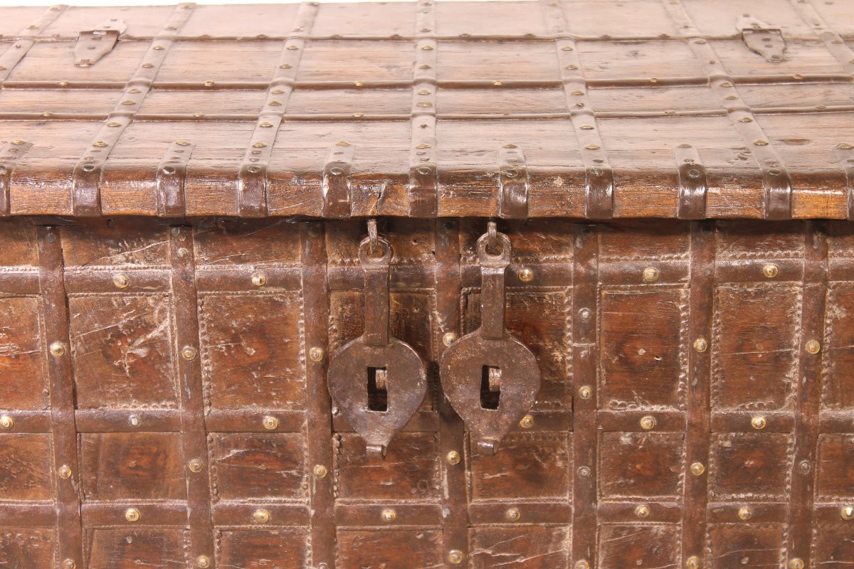 Coffre Du Rajasthan/ Table Basse -19° Siècle-Inde-photo-2