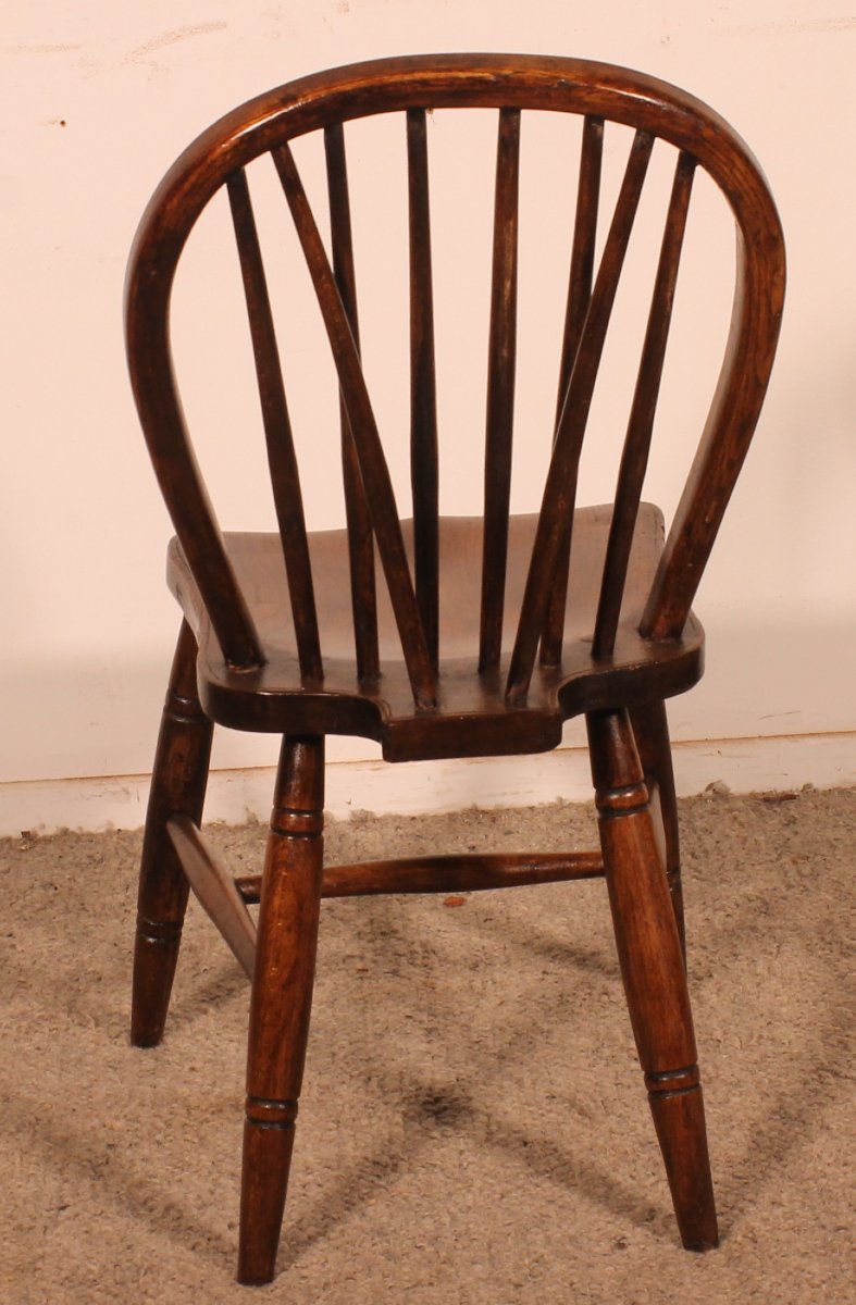 Set Of 6 Windsor Chairs From The 19th Century-photo-4