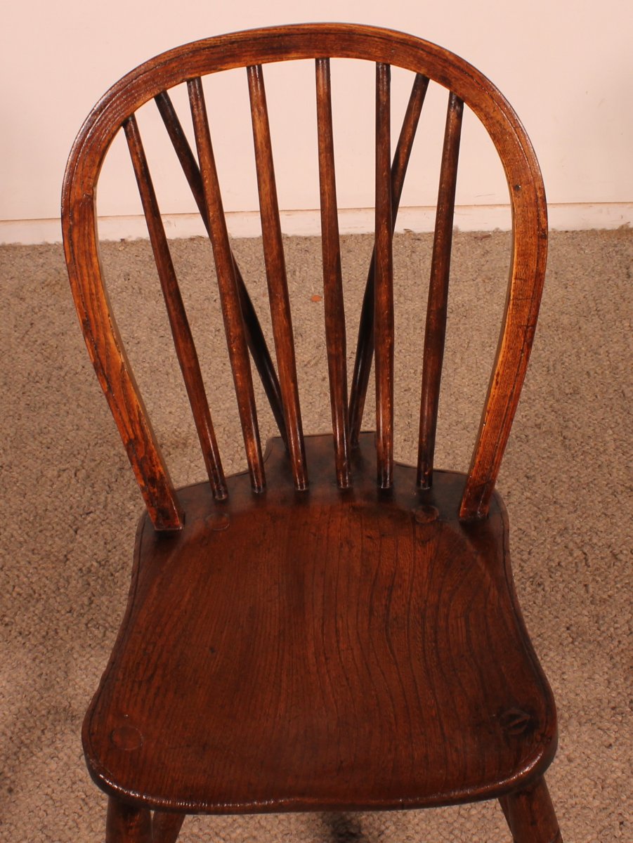 Set Of 6 Windsor Chairs From The 19th Century-photo-8