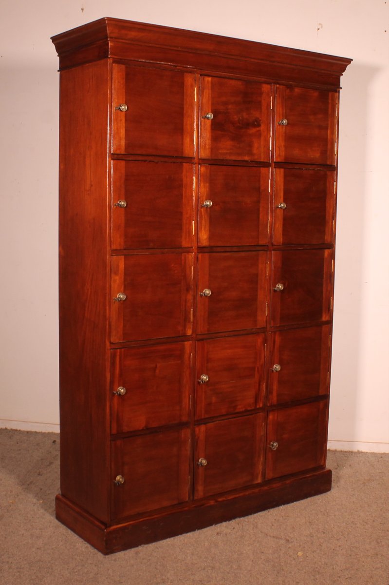  Notary's Filing Cabinet In Mahogany - 19 Century-photo-3