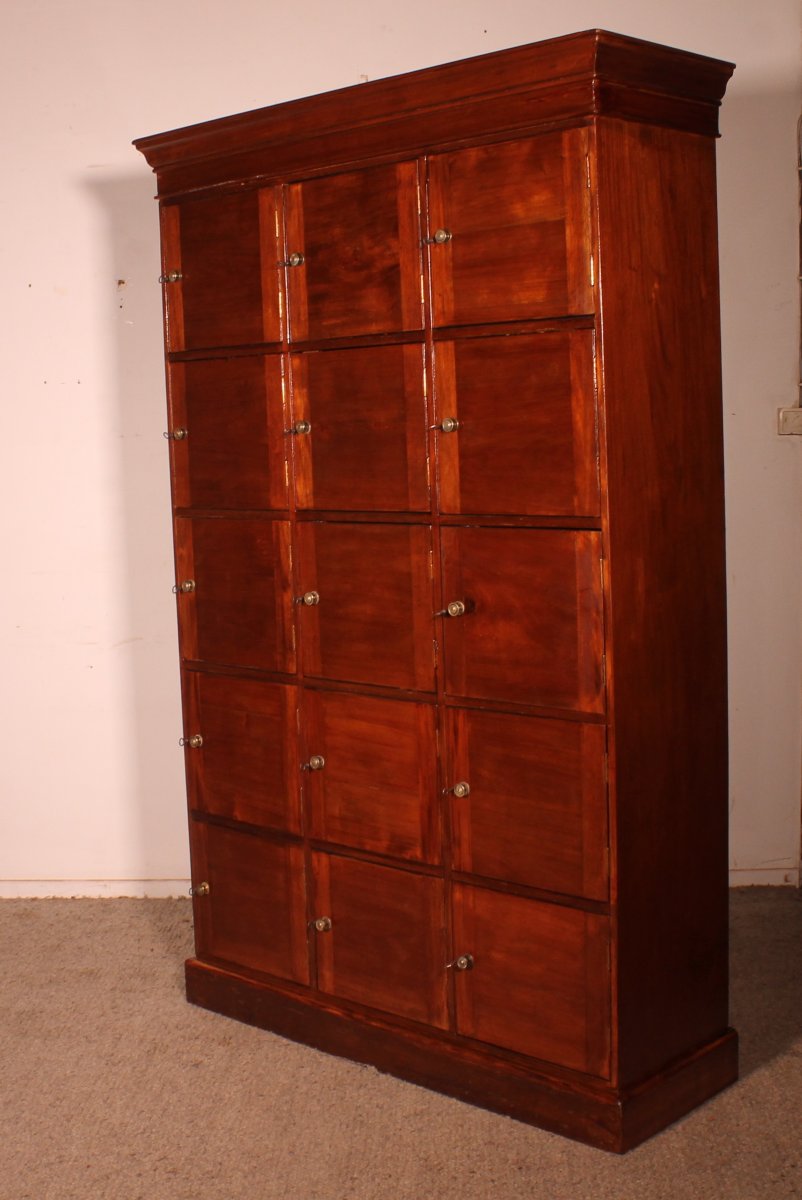  Notary's Filing Cabinet In Mahogany - 19 Century-photo-7