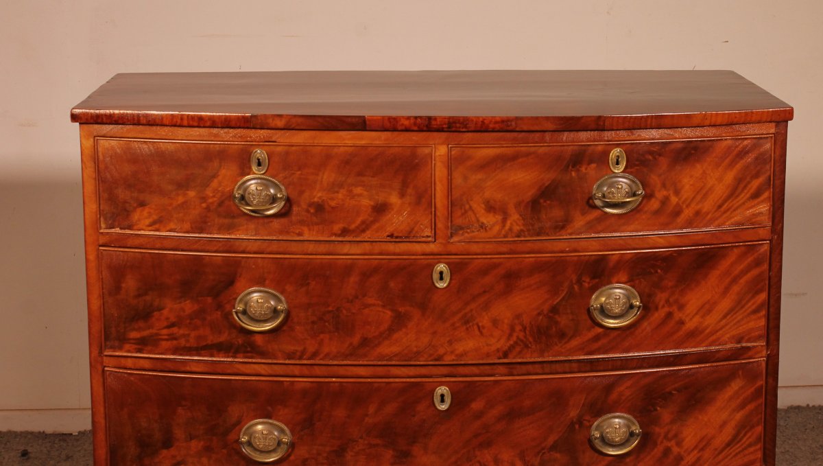 Chest Of Drawers In Mahogany, Early 19th Century-photo-2