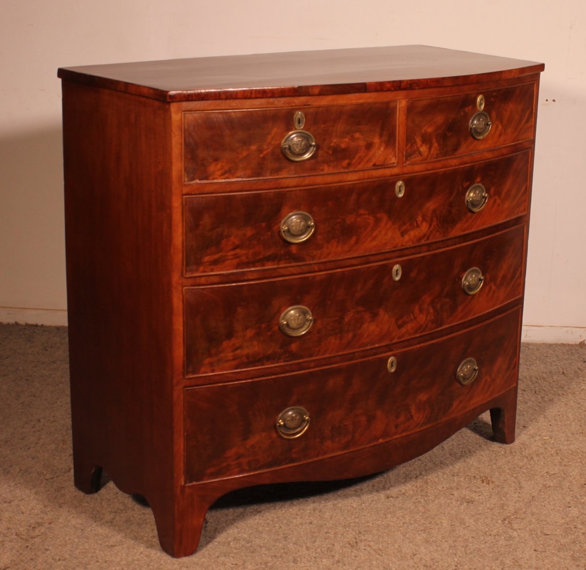 Chest Of Drawers In Mahogany, Early 19th Century-photo-4
