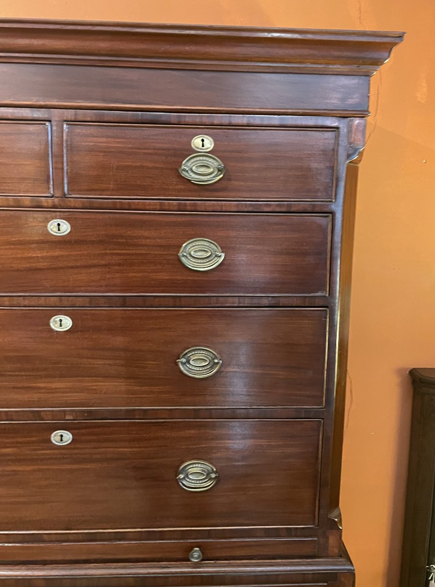 tallboy dit chest on chest en acajou -18° siècle-photo-4