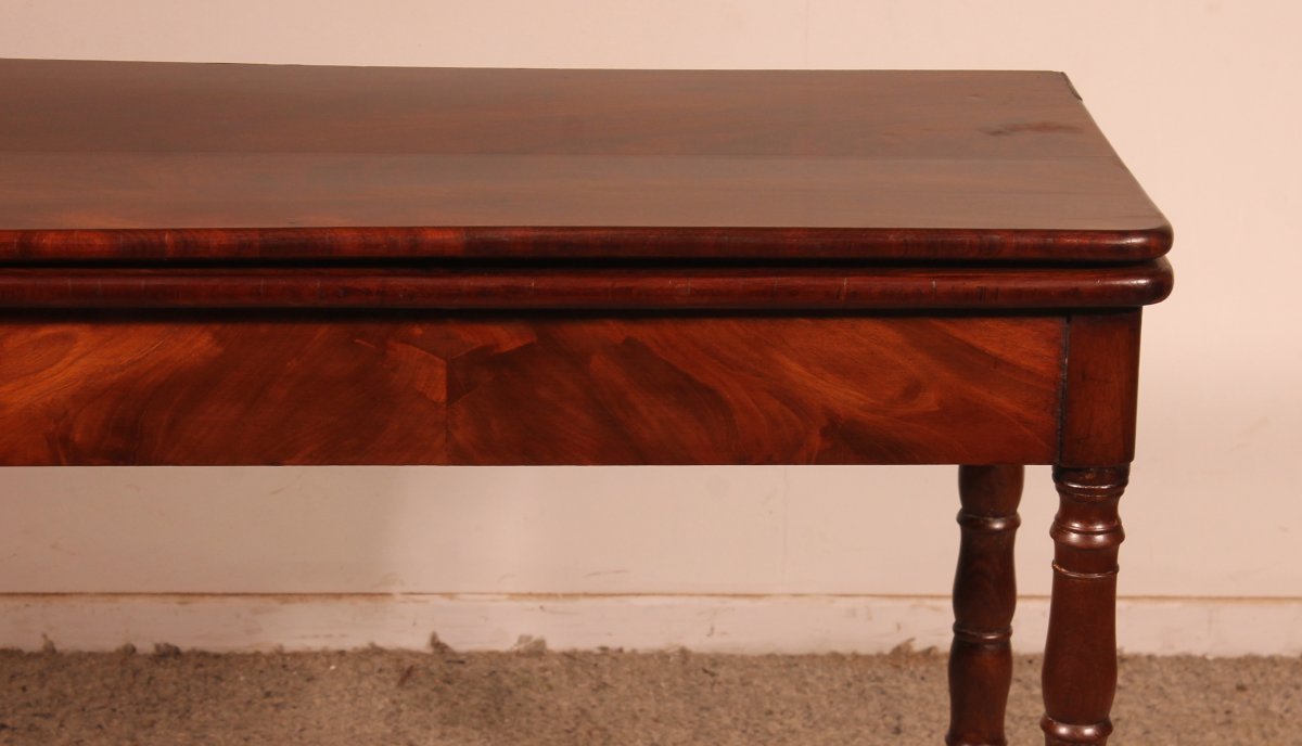 Games Table, 19th Century, Mahogany-photo-3