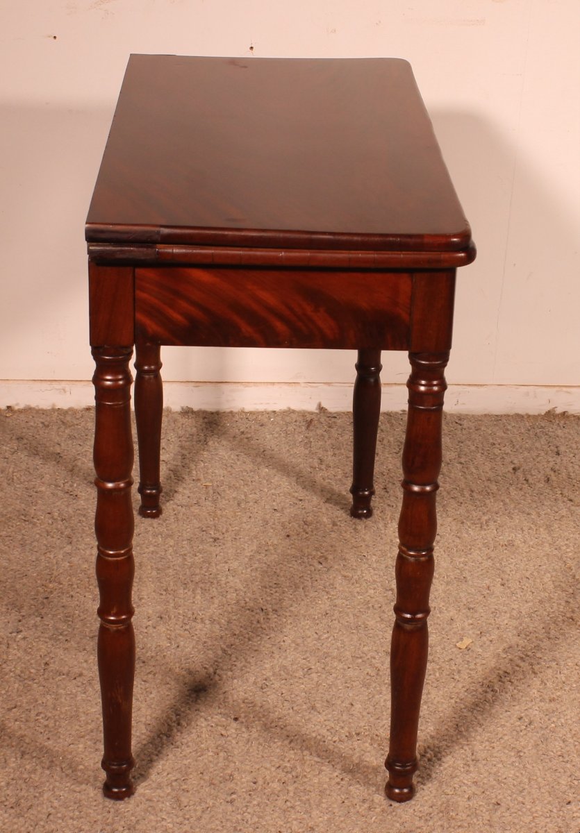 Games Table, 19th Century, Mahogany-photo-2