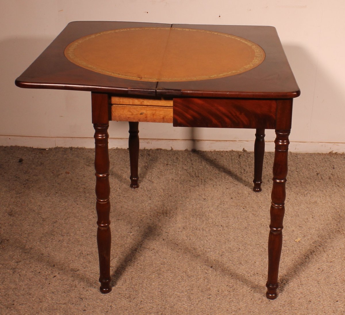 Games Table, 19th Century, Mahogany-photo-3