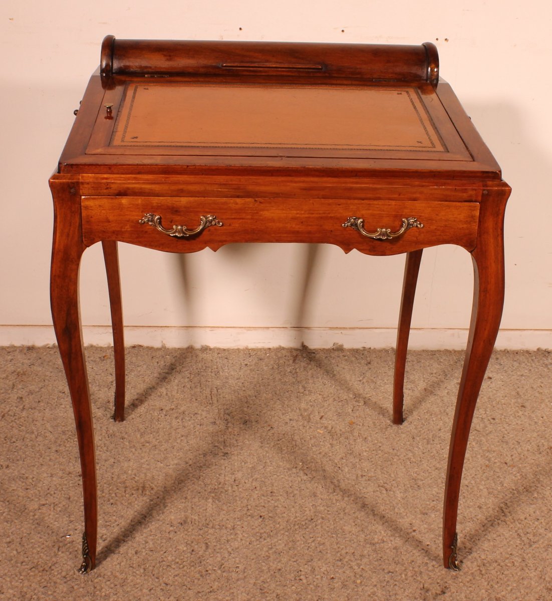 Napoleon III Period Walnut Desk/games Table-photo-2