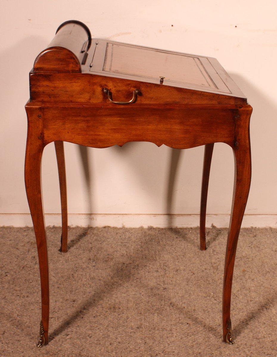 Napoleon III Period Walnut Desk/games Table-photo-1