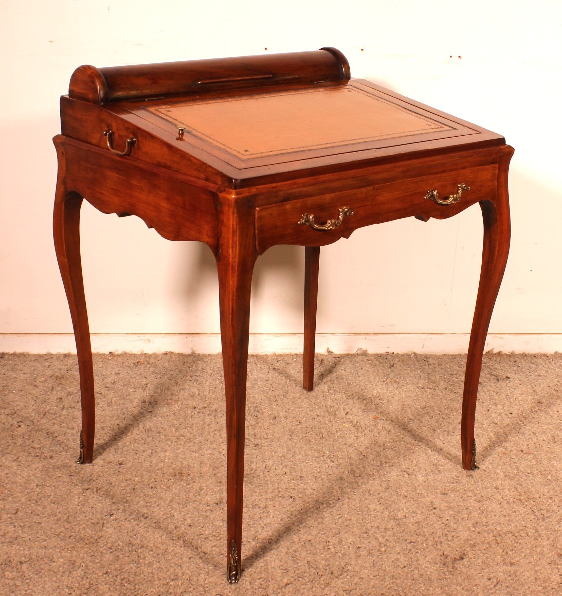 Napoleon III Period Walnut Desk/games Table