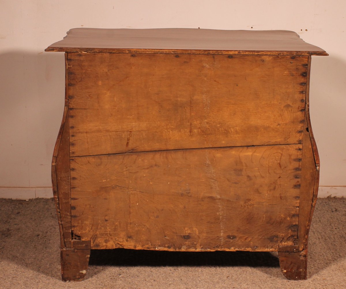 commode hollandaise galbée en chêne - 18° siècle-photo-5