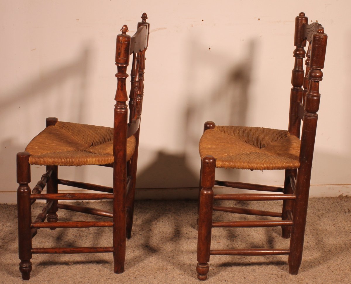 2 Oak Chairs - 19th Century-photo-5
