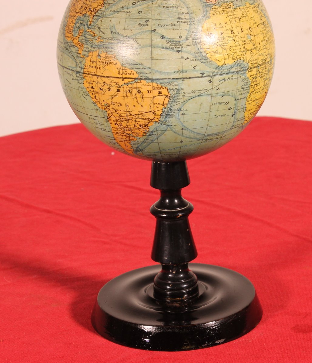 Terrestrial Globe By J. Forest, Paris - 19th Century-photo-2