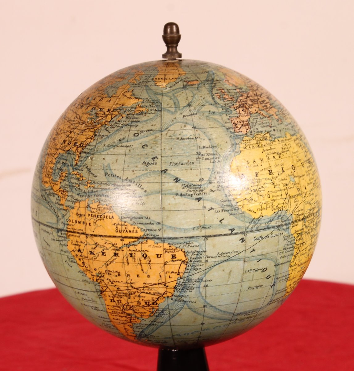 Terrestrial Globe By J. Forest, Paris - 19th Century-photo-3