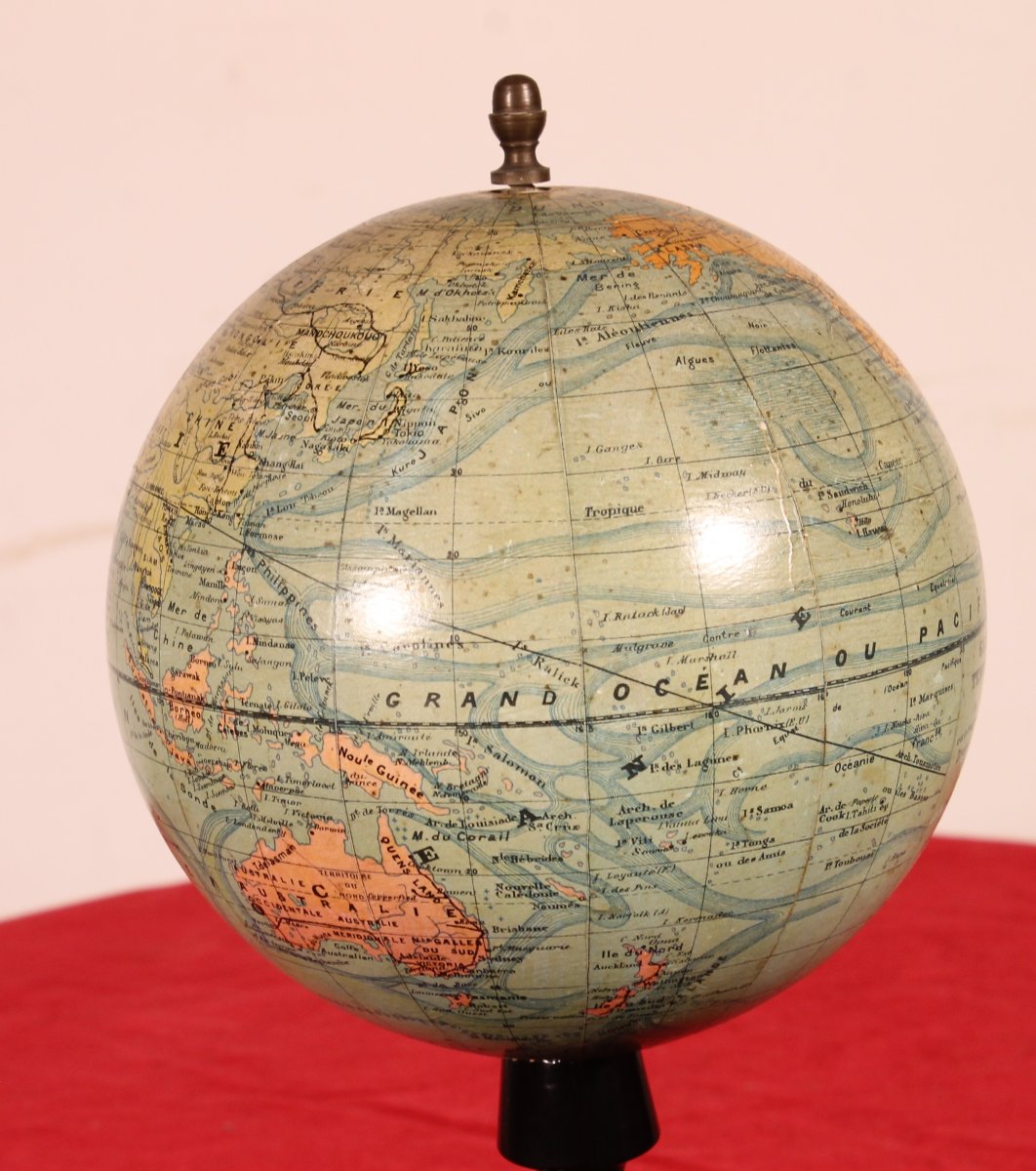 Terrestrial Globe By J. Forest, Paris - 19th Century-photo-1