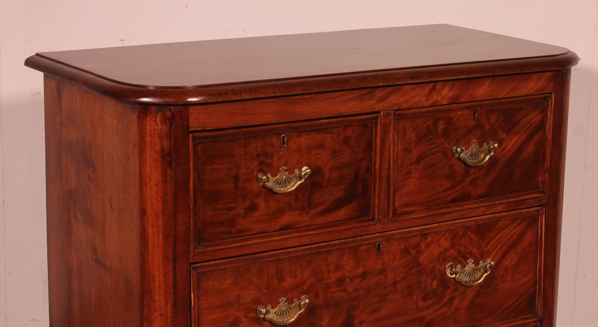 Small Mahogany Chest Of Drawers - 19th Century-photo-2