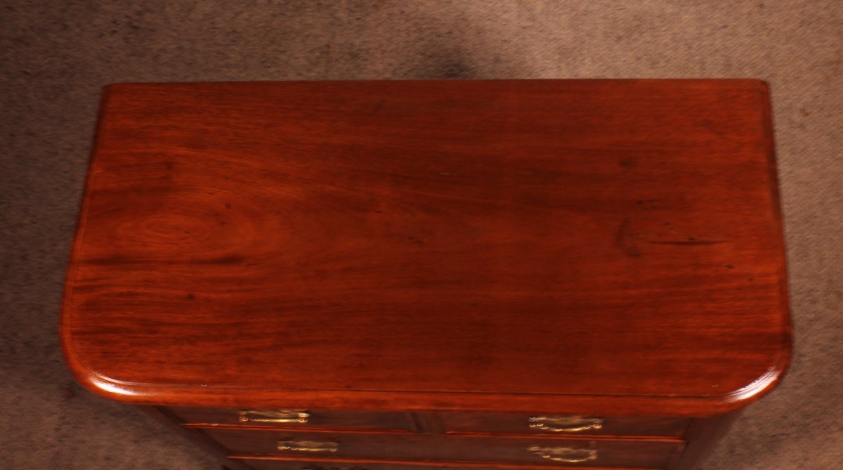 Small Mahogany Chest Of Drawers - 19th Century-photo-7