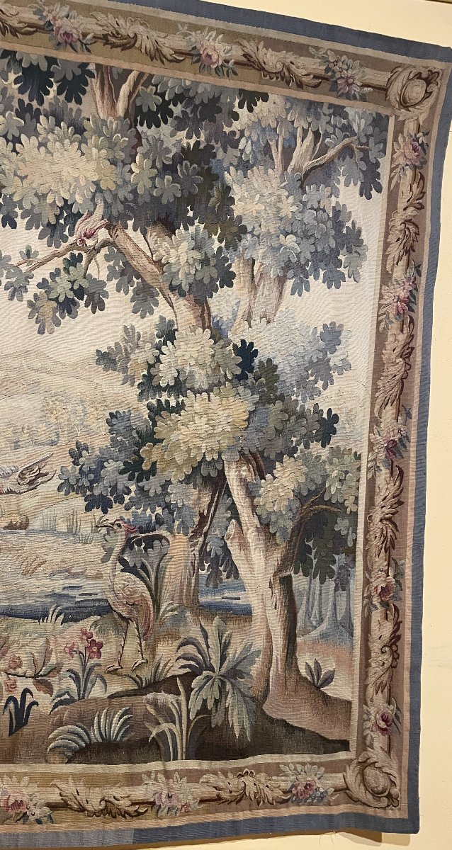 19th Century Aubusson Verdure Tapestry-photo-4