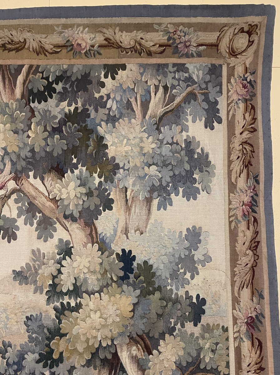 19th Century Aubusson Verdure Tapestry-photo-2