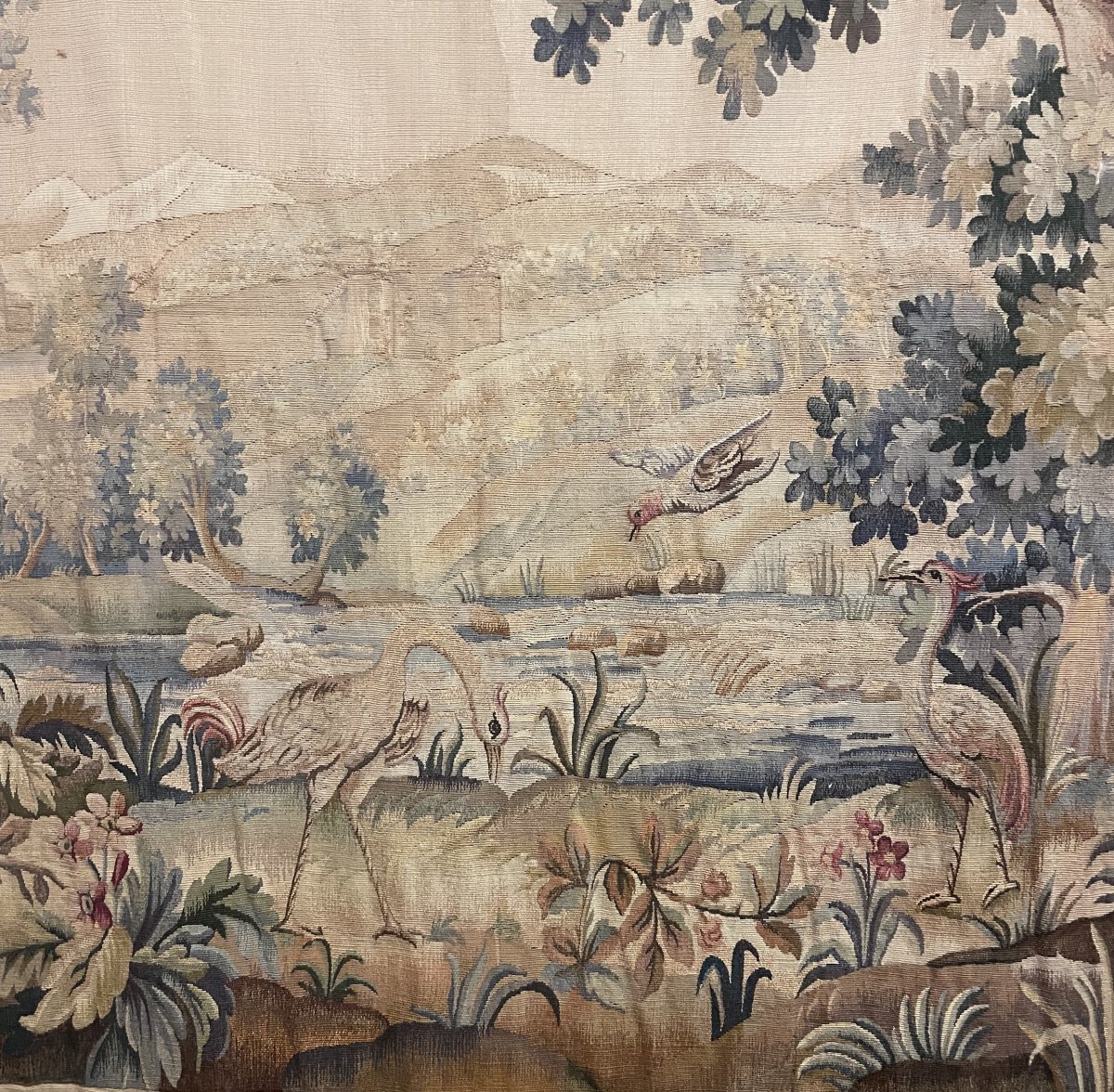 19th Century Aubusson Verdure Tapestry-photo-3