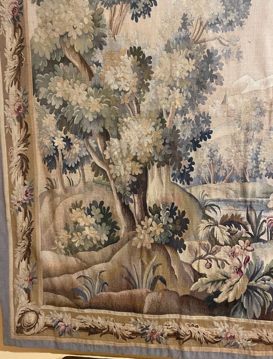 19th Century Aubusson Verdure Tapestry-photo-7