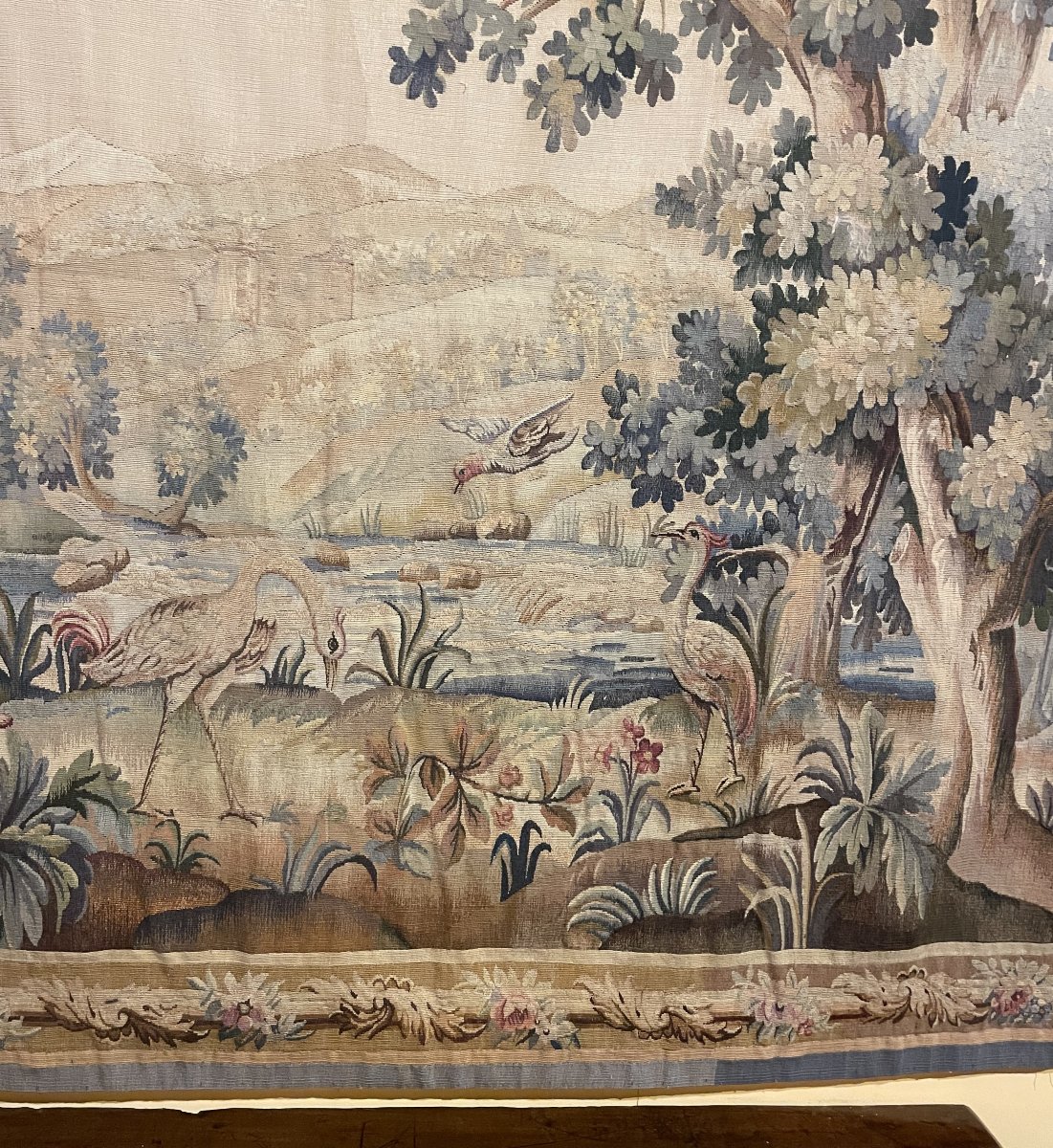 19th Century Aubusson Verdure Tapestry-photo-8