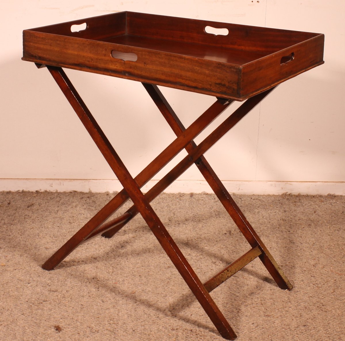Servante Dit Butler Tray en acajou circa 1800-photo-4