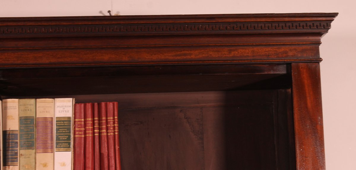 Large Open Bookcase In Mahogany - 18th Century Georgian Period-photo-2