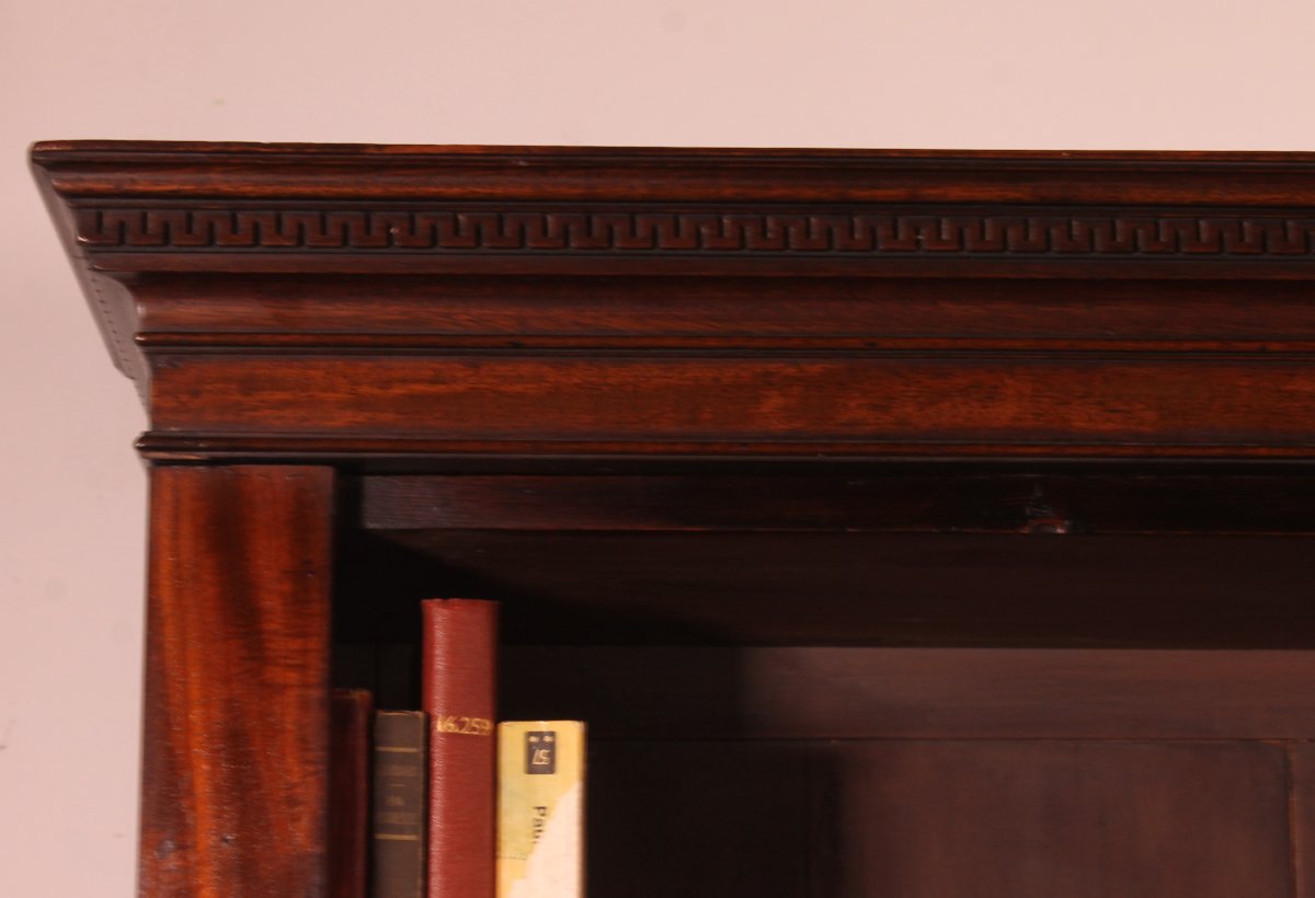 Large Open Bookcase In Mahogany - 18th Century Georgian Period-photo-3