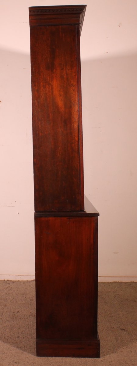 Large Open Bookcase In Mahogany - 18th Century Georgian Period-photo-5