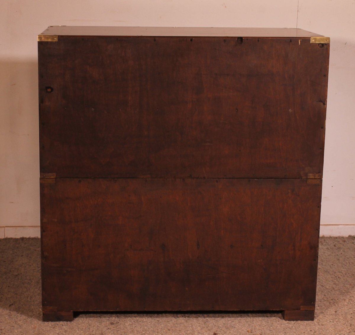 Commode Militaire Ou De Marine En Acajou blond-19° Siècle-photo-4